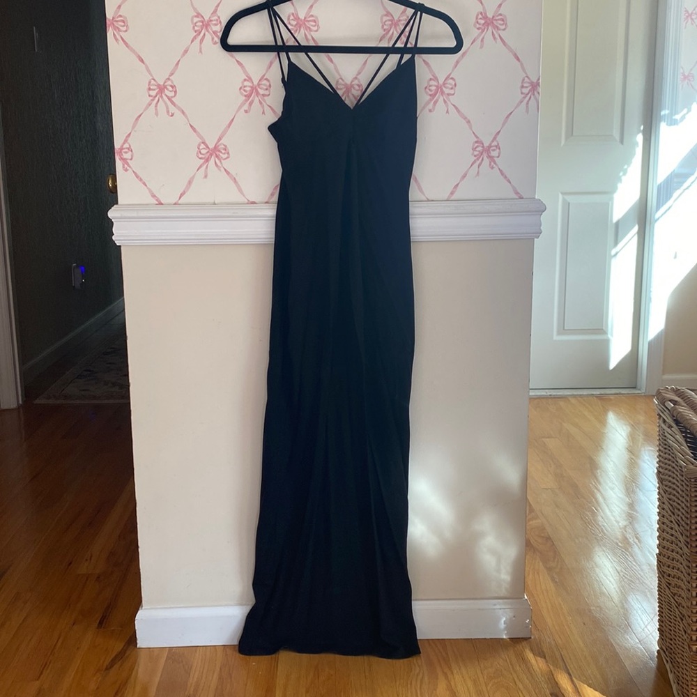 Reformation Black Bodycon Midi Dress